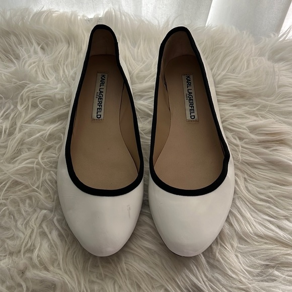 Karl Lagerfeld Shoes - Karl Lagerfeld fat white doll shoes 37M size 7